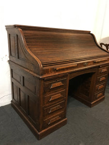 American Oak Rolltop Desk