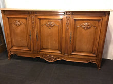 Load image into Gallery viewer, French Walnut Marble Top Sideboard
