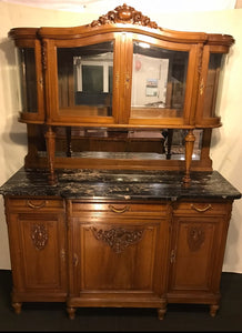 French Mahogany Buffet Display Cabinet