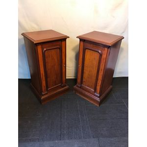 Victorian Mahogany Bedside Cabinets
