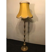 Load image into Gallery viewer, Brass Standard Lamp and Shade
