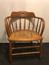 Load image into Gallery viewer, Oak Captains Chair
