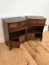 Load image into Gallery viewer, English Mahogany Bedside Cabinets
